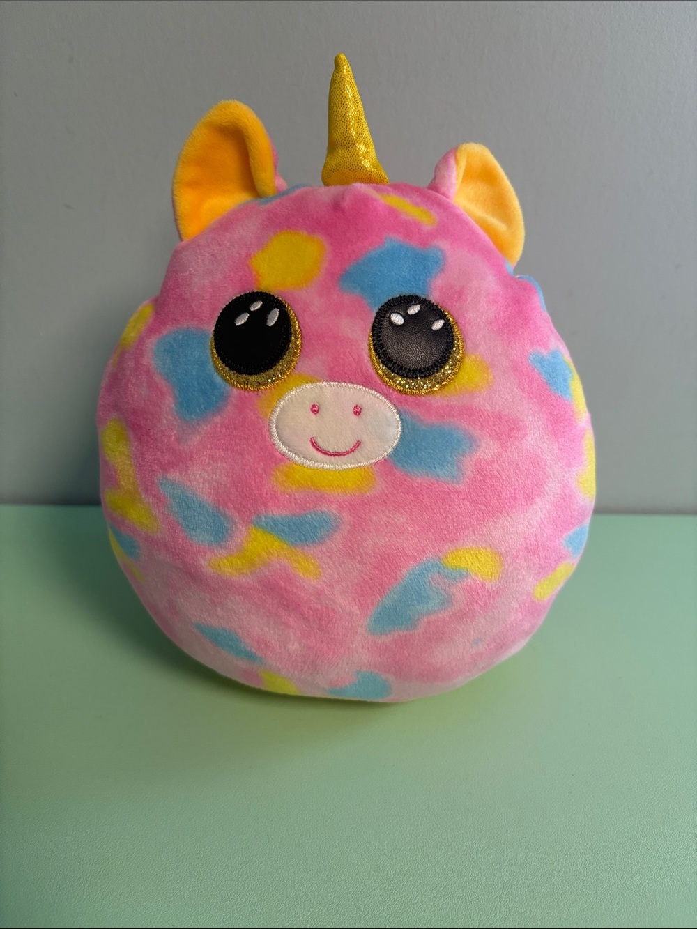 Ty Squish A Boos Fantasia the Unicorn Plush Stuffed Animal, Kids Plush Toy